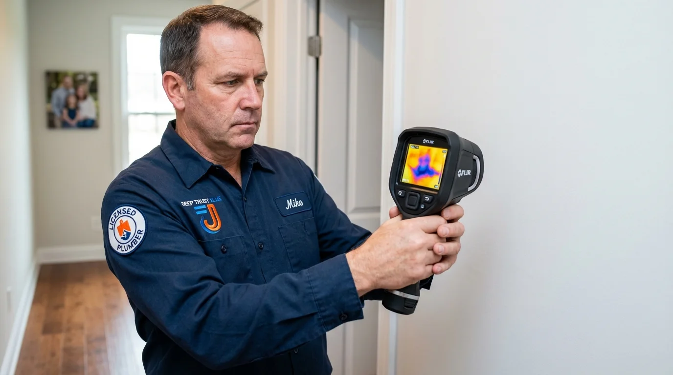 Thermal imaging leak detection by Johns Plumbing LLC in Scarborough